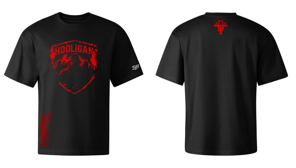 Tricou VANDALIST NEGRU HOOLIGAN